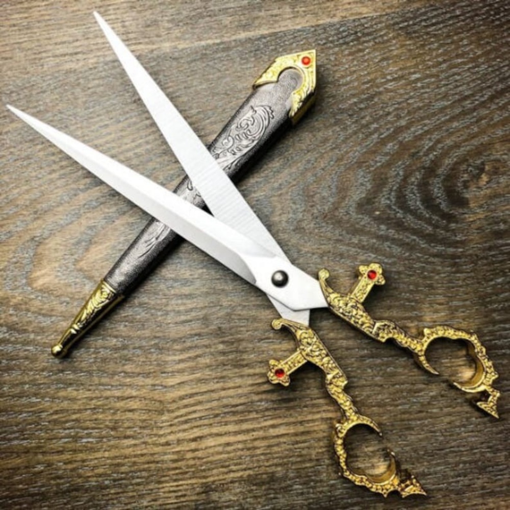 Gorgeous Historical Medieval Renaissance Scissors Bodice Dirk Dagger Decorated
